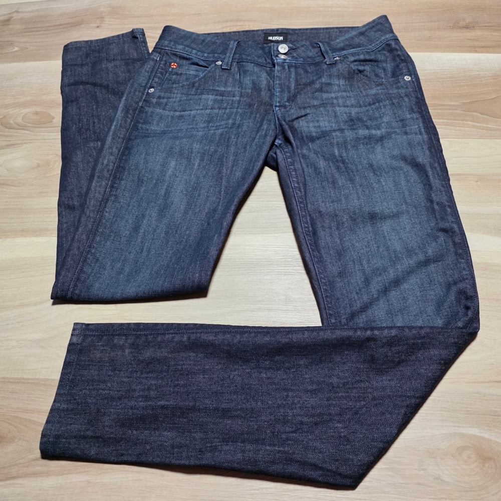 Hudson Collin Flap Skinny Jeans Womens 28‎ Blue Dark Wash Indigo Denim